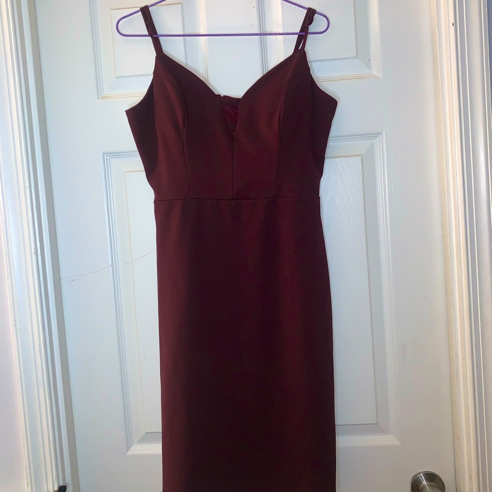 B Darlin Maroon Dress, Size 13/14